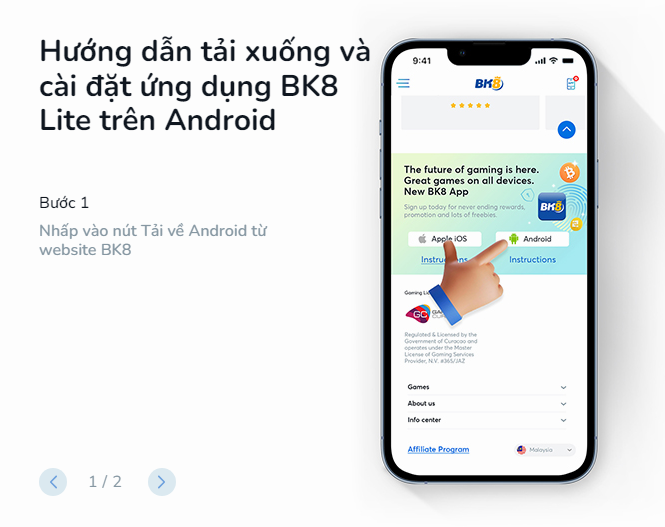 tai app bk8 android buoc 1